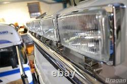Roof Bar + LEDs + Rectangle Spots For Volvo FH5 Globetrotter XL Cab 2021+ Chrome