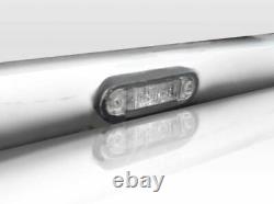 Roof Bar + Rectangle Chrome Spots + LED To Fit 4x4 Car Universal Stainless Steel