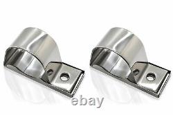 Roof Bar + Rectangle Chrome Spots + LED To Fit 4x4 Car Universal Stainless Steel