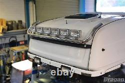 Roof Bar + Rectangle Spots x6 For Volvo FH5 Globetrotter Standard 2021+ Chrome