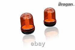 Roof Bar + Spot Lights + Amber Beacon For Mercedes Actros MP4 Big Space CHROME