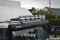 Roof Bar + Spot Lights + Amber Beacon For Mercedes Arocs Classic CHROME Truck
