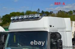 Roof Bar + Spot Lights For MAN TGX Pre 15 XLX Stainless Steel Front Truck CHROME