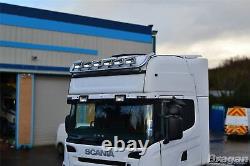 Roof Bar + Spot Lights For Mercedes Atego Stainless Steel Top Front Truck CHROME