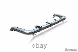 Roof Light Bar + LED For Isuzu NPR NQR Truck Lorry Front CHROME Stainless Steel