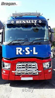 Roof Spot Light Bar For Renault T Range CHROME Stainless Steel Front Truck Lorry