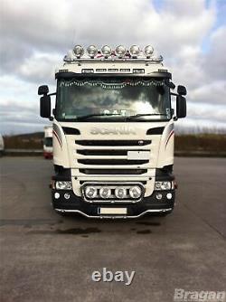 Roof Spot Light Bar For Scania 4 Series CHROME Stainless Steel Front Truck Lorry