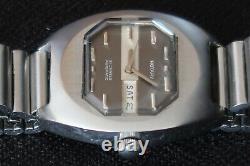 Rotary Watch 21 Jewels Automatic Brushed Chrome And Slate Hexagon Dial A Classic