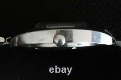 Rotary Watch 21 Jewels Automatic Brushed Chrome And Slate Hexagon Dial A Classic