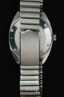 Rotary Watch 21 Jewels Automatic Brushed Chrome And Slate Hexagon Dial A Classic