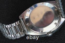 Rotary Watch 21 Jewels Automatic Brushed Chrome And Slate Hexagon Dial A Classic