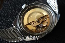 Rotary Watch 21 Jewels Automatic Brushed Chrome And Slate Hexagon Dial A Classic