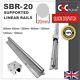 Sbr20 Sbr Supported Linear Shaft Guide Rail Chromed Steel 20mm + Sbr20uu Bearing