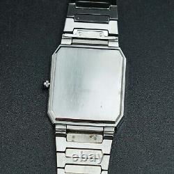 SEIKO CREDOR cal. 5A74 New BATT Rectangle Dial Square Gold Silver Tank Shape Men