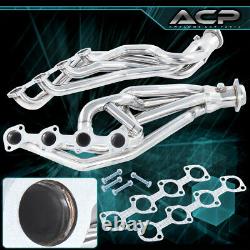 S/S Long Tube Exhaust Manifold Header For 96 97 98 99 00 01 02 03 04 Mustang Gt