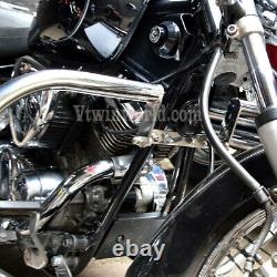 S Yamaha XVS125 Dragstar XVS 125 Crash Bar Engine Guard Stainless (2000-2005)