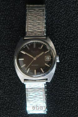 Sanford Bros Mens Automatic Watch Brown & Polished Chrome Dial A Vintage Beauty