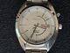 Seiko 5m63 0ak0 Kinetic Watch Silver Grey And Chrome Dial Stainless Steel Strap