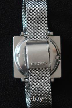 Seiko 6119 5400 Watch 17 Jewels Automatic Brown And Chrome Dial Shark Mesh Strap