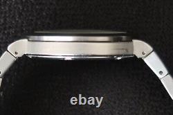 Seiko V732 0p20 Quartz Watch White & Chrome Dial Stainless Steel Strap A Beauty