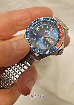 Shark Taucheruhr 200M Quartz Analogue Blue Watch Stainless Steel Used Browsing