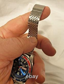 Shark Taucheruhr 200M Quartz Analogue Blue Watch Stainless Steel Used Browsing