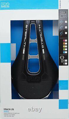 Shimano PRO Stealth LTD Road Race Saddle/Seat Stainless Rail 142mm Chrome/Black