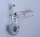 Shiny Chrome Brass Angle Valve Cold For Bidet Sprayer Switch With2m Spring Hose