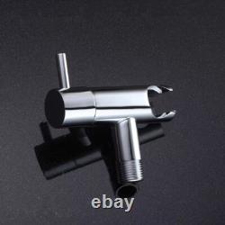 Shiny Chrome Brass Angle Valve Cold For Bidet Sprayer Switch With2m Spring Hose