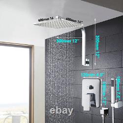 Shower Head System Stainless Steel Rainfall Shower Set Faucets With Hand Shower
