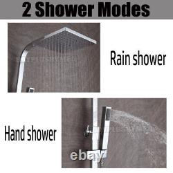 Shower Mixer Twin Head Bar Set Bathroom Thermostatic Exposed Rain Shower UK