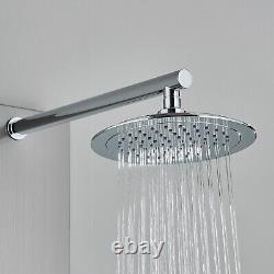 Shower Panel Column Massage Body Tower Round Stainless Steel Shower Head, Nickel