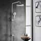Shower Riser Rail Kit, Stainless Steel 9 Rain Shower Head With 180cm Hose, Han