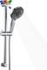 Shower Slide Bar With 6 Modes Shower Head Set, 1.5m Stainless Steel Hose, Adjusta