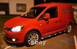 Side Bars + Amber LED To Fit Volkswagen Caddy 2004 2010 Stainless Accessories