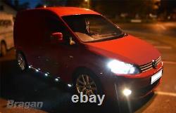 Side Bars + Amber LED To Fit Volkswagen Caddy 2004 2010 Stainless Accessories