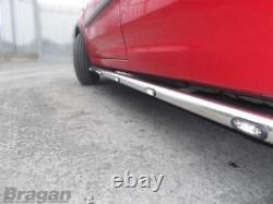 Side Bars + Amber LEDs For Renault Kangoo 199 -2007 Stainless Steel Accessory