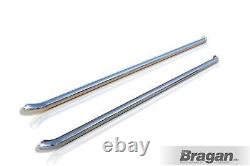 Side Bars Curved To Fit Fiat Scudo LWB 2017+ Van Bended Stainless Steel Chrome