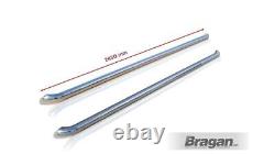 Side Bars Curved To Fit Fiat Scudo LWB 2017+ Van Bended Stainless Steel Chrome