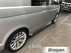 Side Bars Curved To Fit Mercedes Vito LWB 2014 2020 Chrome Step Tube Stainless