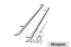 Side Bars Curved To Fit Mercedes Vito SWB 2010-2014 Chrome Steps Tubes Stainless