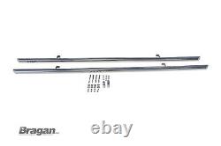 Side Bars For Hyundai i800 iLoad iMax 2007+ Chrome Polished Stainless Steel Ends