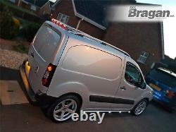 Side Bars + White LEDs To Fit Citroen Berlingo 2008 2016 Stainless Accessories