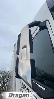 Side Mirror Covers To Fit Volvo FH4 Globetrotter XL 13-21 Stainless Chrome