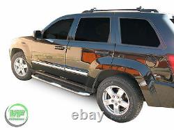 Side bars CHROME stainless steel side steps for Jeep Grand Cherokee 2005-2010