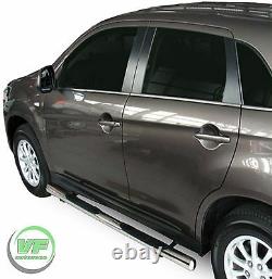 Side bars CHROME stainless steel side steps for MITSUBISHI ASX 2010-up
