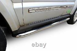 Side bars CHROME stainless steel side steps for SB319 Jeep Cherokee 2001-2006