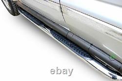 Side bars CHROME stainless steel side steps for SB319 Jeep Cherokee 2001-2006