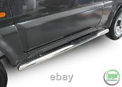 Side bars CHROME stainless steel side steps for Suzuki JIMNY 1998-2018 3DOOR