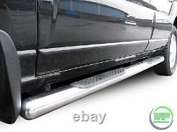 Side bars CHROME stainless steel side steps pair for Kia Sportage 2004-2010